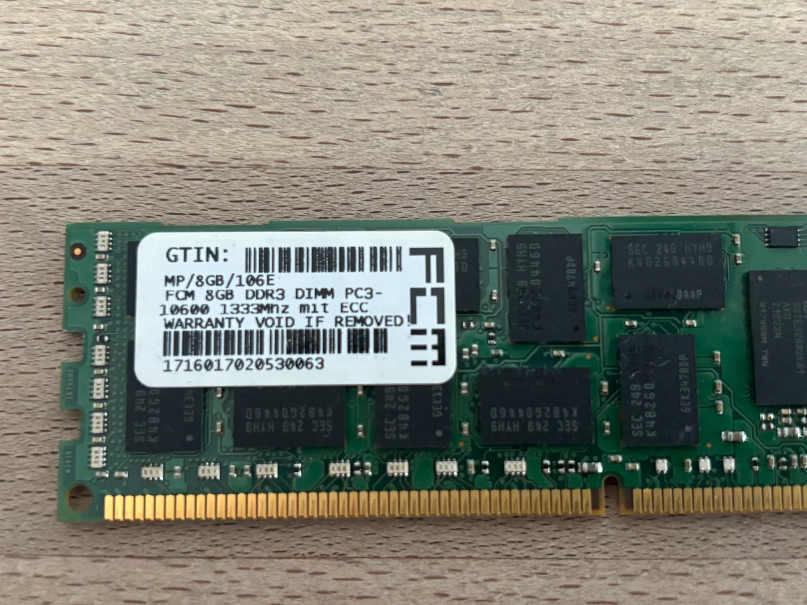 8 GB DDR3 Speichermodul (RAM)